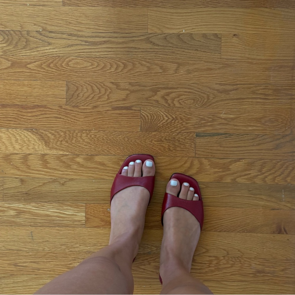 zara red mule sandals - 40 - Picture 4 of 6
